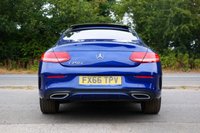 USED 2016 66 MERCEDES-BENZ C-CLASS 2.1 C250d AMG Line (Premium Plus) Coupe 2dr Diesel G-Tronic+ Euro 6 (s/s) (204 ps) BRILLIANT BLUE METALLIC PAINTWORK + 360 CAMERA + SUNROOF + BURMESTER