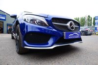 USED 2016 66 MERCEDES-BENZ C-CLASS 2.1 C250d AMG Line (Premium Plus) Coupe 2dr Diesel G-Tronic+ Euro 6 (s/s) (204 ps) BRILLIANT BLUE METALLIC PAINTWORK + 360 CAMERA + SUNROOF + BURMESTER