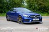 USED 2016 66 MERCEDES-BENZ C-CLASS 2.1 C250d AMG Line (Premium Plus) Coupe 2dr Diesel G-Tronic+ Euro 6 (s/s) (204 ps) BRILLIANT BLUE METALLIC PAINTWORK + 360 CAMERA + SUNROOF + BURMESTER