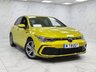 USED 2022 22 VOLKSWAGEN GOLF 1.5 eTSI MHEV R-Line Hatchback 5dr Petrol Hybrid DSG Euro 6 (s/s) (130 ps) LIME YELLOW, 2 KEYS, NAV!