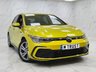 USED 2022 22 VOLKSWAGEN GOLF 1.5 eTSI MHEV R-Line Hatchback 5dr Petrol Hybrid DSG Euro 6 (s/s) (130 ps) LIME YELLOW, 2 KEYS, NAV!