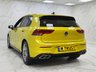 USED 2022 22 VOLKSWAGEN GOLF 1.5 eTSI MHEV R-Line Hatchback 5dr Petrol Hybrid DSG Euro 6 (s/s) (130 ps) LIME YELLOW, 2 KEYS, NAV!