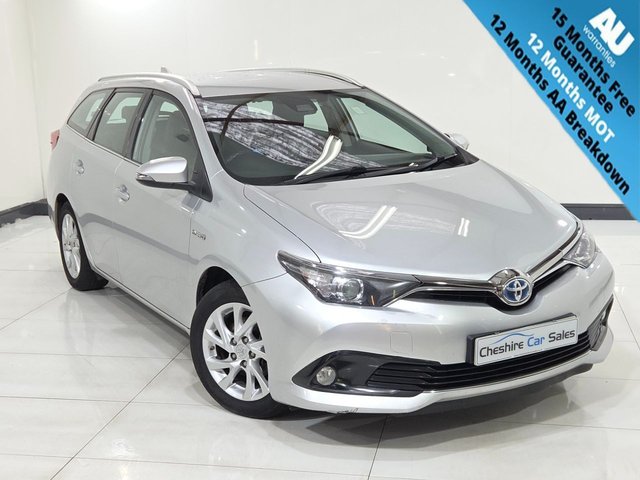 View our Toyota Auris 1.8 VVT-h Icon Touring Sports 5dr Petrol Hybrid CVT Euro 6 (s/s) (136 ps)