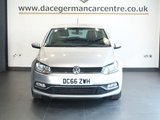 USED 2016 66 VOLKSWAGEN POLO 1.2 TSI BlueMotion Tech Match Hatchback 5dr Petrol Manual Euro 6 (s/s) (90 ps) CAR-NET / APP-CONNECT + DAB DIGITAL RADIO + BLUETOOTH WITH MEDIA STREAMING + IN CAR ENTERTAINMENT WITH TOUCH SCREEN MEDIA DISPLAY + CRUISE CONTROL + CLIMATE CONTROL + AIR CONDITIONING + LEATHER MULTIFUNCTIONAL STEERING WHEEL + ELECTRIC HEATED DOOR MIRRORS + ELECTRIC WINDOWS + 15 INCH ALLOY WHEELS....