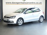 USED 2016 66 VOLKSWAGEN POLO 1.2 TSI BlueMotion Tech Match Hatchback 5dr Petrol Manual Euro 6 (s/s) (90 ps) CAR-NET / APP-CONNECT + DAB DIGITAL RADIO + BLUETOOTH WITH MEDIA STREAMING + IN CAR ENTERTAINMENT WITH TOUCH SCREEN MEDIA DISPLAY + CRUISE CONTROL + CLIMATE CONTROL + AIR CONDITIONING + LEATHER MULTIFUNCTIONAL STEERING WHEEL + ELECTRIC HEATED DOOR MIRRORS + ELECTRIC WINDOWS + 15 INCH ALLOY WHEELS....