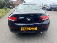 USED 2017 67 MERCEDES-BENZ C-CLASS 2.1 C220d AMG Line (Premium) Coupe 2dr Diesel G-Tronic+ Euro 6 (s/s) (170 ps) GREAT SPEC 57K FSH PAN ROOF HEATED SEATS NAV