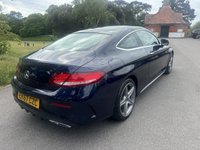 USED 2017 67 MERCEDES-BENZ C-CLASS 2.1 C220d AMG Line (Premium) Coupe 2dr Diesel G-Tronic+ Euro 6 (s/s) (170 ps) GREAT SPEC 57K FSH PAN ROOF HEATED SEATS NAV