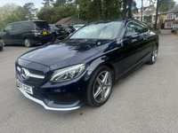 USED 2017 67 MERCEDES-BENZ C-CLASS 2.1 C220d AMG Line (Premium) Coupe 2dr Diesel G-Tronic+ Euro 6 (s/s) (170 ps) GREAT SPEC 57K FSH PAN ROOF HEATED SEATS NAV