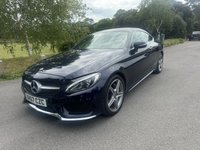 USED 2017 67 MERCEDES-BENZ C-CLASS 2.1 C220d AMG Line (Premium) Coupe 2dr Diesel G-Tronic+ Euro 6 (s/s) (170 ps) GREAT SPEC 57K FSH PAN ROOF HEATED SEATS NAV