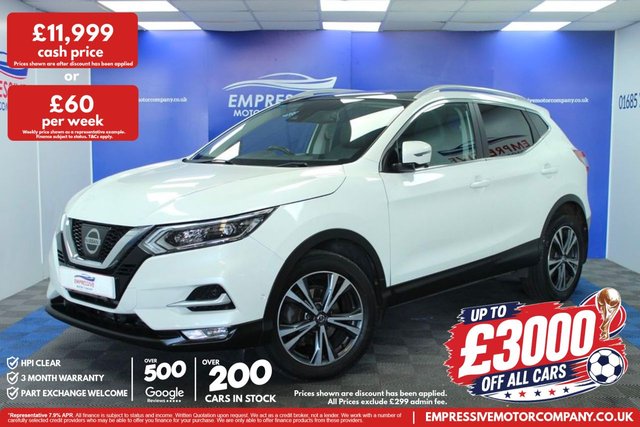 View our Nissan Qashqai 1.2 DIG-T Tekna SUV 5dr Petrol XTRON Euro 6 (s/s) (115 ps)