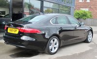 PRE-OWNED 2016 16 JAGUAR XF 2.0d Prestige Saloon 4dr Diesel Auto Euro 6 (s/s) (180 ps) Ultimate Black Metallic, (&pound;690 option), Perforated Light Oyster Taurus Full Leather, 18" Fan 5 Spoke Alloys (&pound;820 option), InControl Secure (&pound;510 option), 360 Park Distance Control (&pound;510 option), Lane Keep Aid and Driver Conditioning Monitor (&pound;470 option), Front Parking Aid (&pound;390 option), Power Adjustable Steering Wheel (&pound;310 option), Additional 12v Power Port (&pound;80 option), Rear View Camera, Satellite Navigation, Heated Seats, 2 Zone Climate Control, Bluetoo