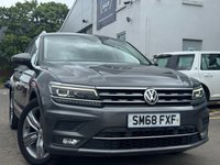 USED 2018 68 VOLKSWAGEN TIGUAN 2.0 TDI SEL SUV 5dr Diesel DSG Euro 6 (s/s) (150 ps) THIS CAR COMES WITH 6 MONTHS WARRANTY , BREAKDOWN COVER & RECOVERY++  GREAT EXAMPLE OF AUTOMATIC SUV + APPLE CAR PLAY/ ANDRIOD AUTO + NAVIGATION SYSTEM + BLUETOOTH + DAB RADIO + USB CONNECTION + PARKING SENSORS + HALF  LEATHER TRIM  + FRONT HEATED SEATS + CRUISE CONTROL + DUAL CLIMATE CONTROL + PRIVACY GLASS + 19 INCH ALLOY WHEELS + PANAROMIC ROOF+ AUTO START STOP + ELECTRIC PARKING BRAKE + ELECTRIC SEAT ADJUSTMENT + TRACTION CONTROL + DAY TIME RUNNING LIGHTS + LUMBAR SUPPORT +
