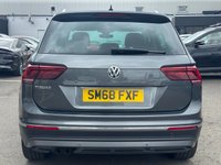 USED 2018 68 VOLKSWAGEN TIGUAN 2.0 TDI SEL SUV 5dr Diesel DSG Euro 6 (s/s) (150 ps) THIS CAR COMES WITH 6 MONTHS WARRANTY , BREAKDOWN COVER & RECOVERY++  GREAT EXAMPLE OF AUTOMATIC SUV + APPLE CAR PLAY/ ANDRIOD AUTO + NAVIGATION SYSTEM + BLUETOOTH + DAB RADIO + USB CONNECTION + PARKING SENSORS + HALF  LEATHER TRIM  + FRONT HEATED SEATS + CRUISE CONTROL + DUAL CLIMATE CONTROL + PRIVACY GLASS + 19 INCH ALLOY WHEELS + PANAROMIC ROOF+ AUTO START STOP + ELECTRIC PARKING BRAKE + ELECTRIC SEAT ADJUSTMENT + TRACTION CONTROL + DAY TIME RUNNING LIGHTS + LUMBAR SUPPORT +