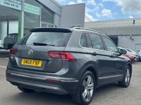 USED 2018 68 VOLKSWAGEN TIGUAN 2.0 TDI SEL SUV 5dr Diesel DSG Euro 6 (s/s) (150 ps) THIS CAR COMES WITH 6 MONTHS WARRANTY , BREAKDOWN COVER & RECOVERY++  GREAT EXAMPLE OF AUTOMATIC SUV + APPLE CAR PLAY/ ANDRIOD AUTO + NAVIGATION SYSTEM + BLUETOOTH + DAB RADIO + USB CONNECTION + PARKING SENSORS + HALF  LEATHER TRIM  + FRONT HEATED SEATS + CRUISE CONTROL + DUAL CLIMATE CONTROL + PRIVACY GLASS + 19 INCH ALLOY WHEELS + PANAROMIC ROOF+ AUTO START STOP + ELECTRIC PARKING BRAKE + ELECTRIC SEAT ADJUSTMENT + TRACTION CONTROL + DAY TIME RUNNING LIGHTS + LUMBAR SUPPORT +