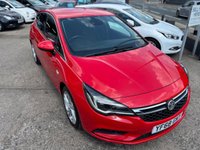 USED 2018 68 VAUXHALL ASTRA 1.4i Turbo SRi Hatchback 5dr Petrol Manual Euro 6 (150 ps) SAT NAV + CARPLAY + SENSORS + HEATED SEATS/WHEEL + CRUISE + FSH