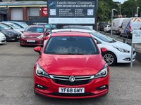 USED 2018 68 VAUXHALL ASTRA 1.4i Turbo SRi Hatchback 5dr Petrol Manual Euro 6 (150 ps) SAT NAV + CARPLAY + SENSORS + HEATED SEATS/WHEEL + CRUISE + FSH