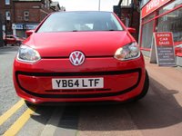 USED 2014 64 VOLKSWAGEN UP! 1.0 BlueMotion Tech Move up! Hatchback 5dr Petrol Manual Euro 5 (s/s) (60 ps) STUNNING EXAMPLE ,�&pound;20 ROAD TAX ,12 MONTHS MOT ,6 MONTHS WARRANTY ,10 SERVICE STAMPS ,CREIDIT TOO PREVIOUS OWNER , 