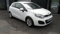 USED 2014 64 KIA RIO 1.25 VR7 Hatchback 3dr Petrol Manual Euro 5 (84 bhp) LONG MOT,ALLOYS,2 KEYS,CD STEREO.