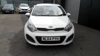 USED 2014 64 KIA RIO 1.25 VR7 Hatchback 3dr Petrol Manual Euro 5 (84 bhp) LONG MOT,ALLOYS,2 KEYS,CD STEREO.