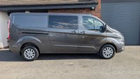 USED 2022 71 FORD TRANSIT CUSTOM 2.0 320 EcoBlue Limited Crew Van Double Cab 5dr Diesel Manual L2 H1 Euro 6 (s/s) (6 Seat) (130 ps) *** AIR CON - BLUETOOTH - CRUISE CONTROL - FRONT AND REAR SENSORS ***