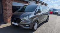 USED 2022 71 FORD TRANSIT CUSTOM 2.0 320 EcoBlue Limited Crew Van Double Cab 5dr Diesel Manual L2 H1 Euro 6 (s/s) (6 Seat) (130 ps) *** AIR CON - BLUETOOTH - CRUISE CONTROL - FRONT AND REAR SENSORS ***