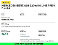 USED 2021 21 MERCEDES-BENZ GLB 2.0 GLB220d AMG Line (Premium) SUV 5dr Diesel 8G-DCT 4MATIC Euro 6 (s/s) (190 ps) Full MERCEDES Service History  |  Only 2 Owners From Brand New  |  Set of 2 Keys