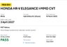USED 2022 22 HONDA HR-V 1.5 h i-MMD Elegance SUV 5dr Petrol Hybrid CVT Euro 6 (s/s) (131 ps) 1 Owner From Brand New  |  Set of 2 Keys