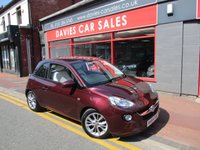 USED 2014 64 VAUXHALL ADAM 1.2 16v JAM Hatchback 3dr Petrol Manual Euro 5 (70 ps) 12 MONTHS MOT ,6 MONTHS WARRANTY ,ONE LADY OWNER  ,9 SERVICE STAMPS ,ALLOYS ,AIR-CON ,2 KEYS ,PRISTINE EXAMPLE , 