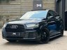 USED 2018 18 AUDI Q7 3.0 TDI V6 Black Edition SUV 5dr Diesel Tiptronic quattro Euro 6 (s/s) (272 ps) REV CAM+2OWNERS+SIDE STEPS+PAN ROOF