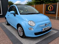 USED 2014 64 FIAT 500C 0.9 TwinAir Colour Therapy Convertible 2dr Petrol Manual Euro 6 (s/s) (85 bhp) 