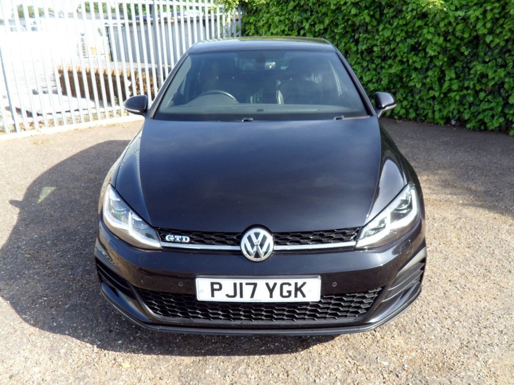 USED 2017 17 VOLKSWAGEN GOLF 2.0 TDI BlueMotion Tech GTD Hatchback 5dr Diesel Manual Euro 6 (s/s) (184 ps) 2Owners Heated Leather Rear Privacy