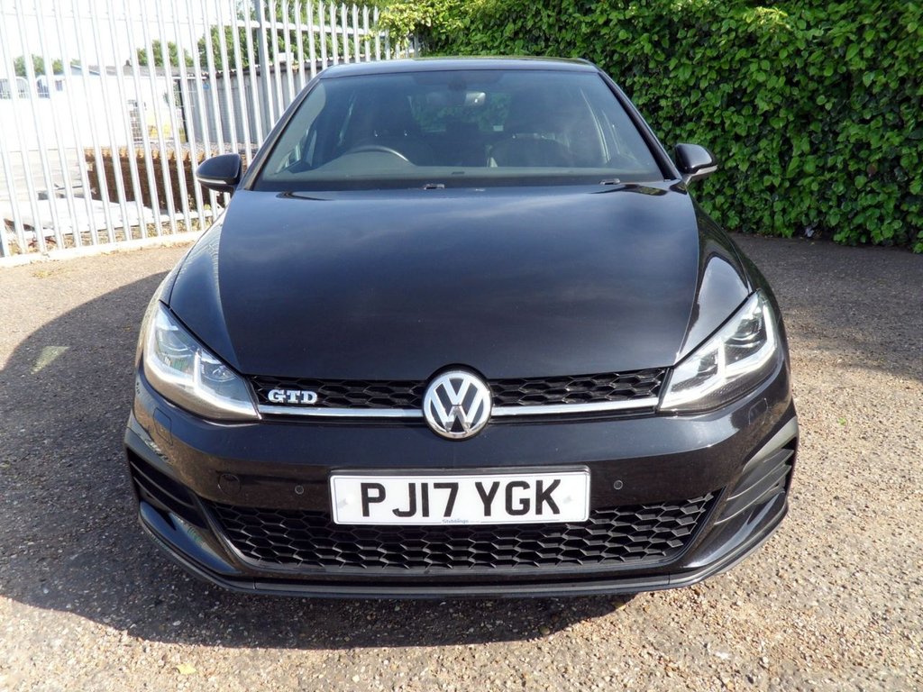 USED 2017 17 VOLKSWAGEN GOLF 2.0 TDI BlueMotion Tech GTD Hatchback 5dr Diesel Manual Euro 6 (s/s) (184 ps) 2Owners Heated Leather Rear Privacy