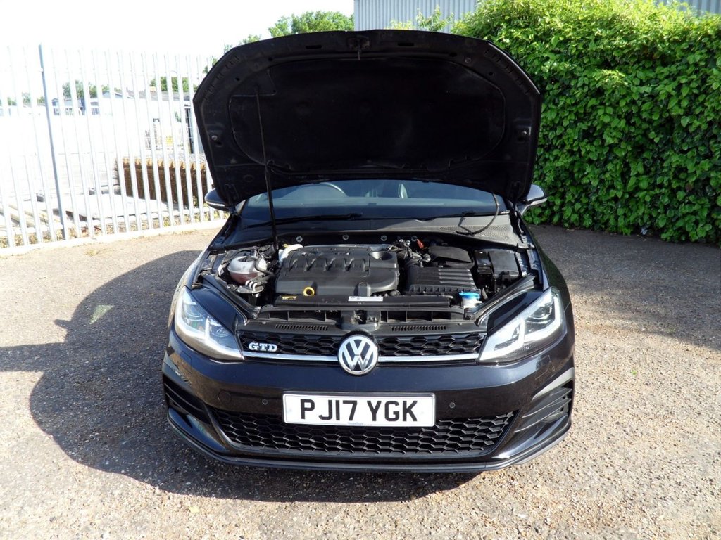 USED 2017 17 VOLKSWAGEN GOLF 2.0 TDI BlueMotion Tech GTD Hatchback 5dr Diesel Manual Euro 6 (s/s) (184 ps) 2Owners Heated Leather Rear Privacy
