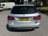 USED 2015 15 MERCEDES-BENZ C-CLASS 2.0 C200 AMG Line Estate 5dr Petrol 7G-Tronic+ Euro 6 (s/s) (184 ps) MERCEDES AMG LINE PREMIUM WITH PANORAMIC SUNROOF ONLY 68K FSH