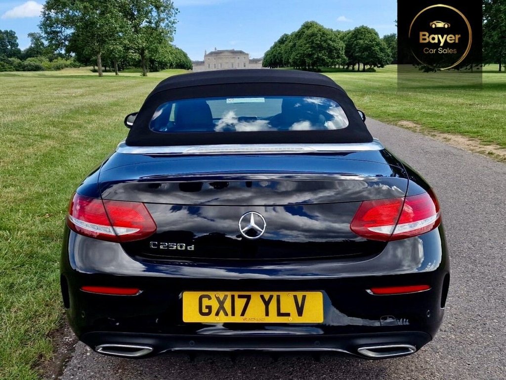 USED 2017 17 MERCEDES-BENZ C-CLASS 2.1 C250d AMG Line (Premium Plus) Cabriolet 2dr Diesel G-Tronic+ Euro 6 (s/s) (204 ps) FINANCE AVAILABLE