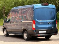 USED 2020 20 FORD TRANSIT 2.0 290 ECOBLUE TREND PANEL VAN 5DR DIESEL MANUAL FWD L2 H2 EURO 6 (S/S) (130 PS) AIRCON NO VAT - DIRECT COMPANY OWNER FROM BRAND NEW - VERY LOW MILEAGE - FULL SERVICE HISTORY - 2 KEYS - HPI CHECK ALL CLEAR - EURO 6 - ULEZ / LEZ / CAZ COMPLIANT - STUNNING METTALIC PEARL BLUE PAINTWORK - L2 H2 MODEL - CRUISE CONTROL - AIR CONDITIONING - 3 SEATER - ELECTRIC WINDOWS - ELECTRIC MIRRORS - BLUETOOTH - DAB - SLIDING DOOR - PLY LINED - REAR RACKING - DRL  - FINANCE AVAILABLE - ZERO DEPOSIT OFFERS - ALL VANS/CARS WELCOME IN PART-EXCHANGE, ANY AGE, ANY MILEAGE, ANY CONDITION