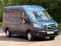 USED 2020 20 FORD TRANSIT 2.0 290 ECOBLUE TREND PANEL VAN 5DR DIESEL MANUAL FWD L2 H2 EURO 6 (S/S) (130 PS) AIRCON NO VAT - DIRECT COMPANY OWNER FROM BRAND NEW - VERY LOW MILEAGE - FULL SERVICE HISTORY - 2 KEYS - HPI CHECK ALL CLEAR - EURO 6 - ULEZ / LEZ / CAZ COMPLIANT - STUNNING METTALIC PEARL BLUE PAINTWORK - L2 H2 MODEL - CRUISE CONTROL - AIR CONDITIONING - 3 SEATER - ELECTRIC WINDOWS - ELECTRIC MIRRORS - BLUETOOTH - DAB - SLIDING DOOR - PLY LINED - REAR RACKING - DRL  - FINANCE AVAILABLE - ZERO DEPOSIT OFFERS - ALL VANS/CARS WELCOME IN PART-EXCHANGE, ANY AGE, ANY MILEAGE, ANY CONDITION