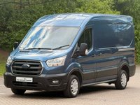 USED 2020 20 FORD TRANSIT 2.0 290 ECOBLUE TREND PANEL VAN 5DR DIESEL MANUAL FWD L2 H2 EURO 6 (S/S) (130 PS) AIRCON NO VAT - DIRECT COMPANY OWNER FROM BRAND NEW - VERY LOW MILEAGE - FULL SERVICE HISTORY - 2 KEYS - HPI CHECK ALL CLEAR - EURO 6 - ULEZ / LEZ / CAZ COMPLIANT - STUNNING METTALIC PEARL BLUE PAINTWORK - L2 H2 MODEL - CRUISE CONTROL - AIR CONDITIONING - 3 SEATER - ELECTRIC WINDOWS - ELECTRIC MIRRORS - BLUETOOTH - DAB - SLIDING DOOR - PLY LINED - REAR RACKING - DRL  - FINANCE AVAILABLE - ZERO DEPOSIT OFFERS - ALL VANS/CARS WELCOME IN PART-EXCHANGE, ANY AGE, ANY MILEAGE, ANY CONDITION
