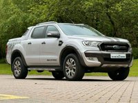USED 2018 18 FORD RANGER 3.2 TDCi WILDTRACK PICKUP DOUBLE CAB 4DR DIESEL AUTO 4WD EURO 5 (200 PS) NAV NO VAT - VERY LOW MILEAGE - FULL SERVICE HISTORY - JUST BEEN SERVICED -  DESIRABLE 3.2 ENGINE - 2 KEYS - HPI CHECK ALL CLEAR - ULEZ / LEZ / CAZ COMPLIANT - STUNNING METALLIC SILVER PAINTWORK - WILDTRACK BODY STYLING - SAT NAV - CAR PLAY - ANDRIOD AUTO - REVERSE CAMERA - LEATHERS INTERIOR - CRUISE CONTROL - BI XENON HEADLIGHTS - HYDROLIC LIFT - HEATED MIRRORS - FINANCE AVAILABLE - ZERO DEPOSIT OFFERS - ALL VANS/CARS WELCOME IN PART-EXCHANGE, ANY AGE, ANY MILEAGE, ANY CONDITION