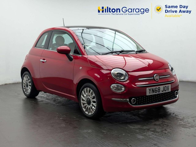 USED 2018 68 FIAT 500 1.2 500 Lounge 3dr CLICK+COLLECT / HOME DELIVERY