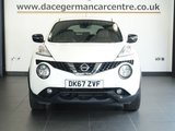 USED 2017 67 NISSAN JUKE 1.2 DIG-T N-Connecta SUV 5dr Petrol Manual Euro 6 (s/s) (115 ps) SATELLITE NAVIGATION + TOUCH SCREEN MEDIA DISPLAY + REAR VIEW CAMERA + BLUETOOTH PHONE AND MEDIA CONNECTIVITY + DAB DIGITAL RADIO + AUTOMATIC HEADLIGHTS + LEATHER MULTI FUNCTIONAL STEERING WHEEL + CRUISE CONTROL + AUTOMATIC WIPERS WITH RAIN SENSOR + LED DAY TIME RUNNING LIGHTS + ECO STOP START SYSTEM + CLIMATE CONTROL + AIR CONDITIONING + ELECTRIC HEATED DOOR MIRRORS + ELECTRIC WINDOWS + HILL HOLD START ASSIST + 17 INCH ALLOY WHEELS..