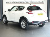 USED 2017 67 NISSAN JUKE 1.2 DIG-T N-Connecta SUV 5dr Petrol Manual Euro 6 (s/s) (115 ps) SATELLITE NAVIGATION + TOUCH SCREEN MEDIA DISPLAY + REAR VIEW CAMERA + BLUETOOTH PHONE AND MEDIA CONNECTIVITY + DAB DIGITAL RADIO + AUTOMATIC HEADLIGHTS + LEATHER MULTI FUNCTIONAL STEERING WHEEL + CRUISE CONTROL + AUTOMATIC WIPERS WITH RAIN SENSOR + LED DAY TIME RUNNING LIGHTS + ECO STOP START SYSTEM + CLIMATE CONTROL + AIR CONDITIONING + ELECTRIC HEATED DOOR MIRRORS + ELECTRIC WINDOWS + HILL HOLD START ASSIST + 17 INCH ALLOY WHEELS..