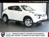 USED 2017 67 NISSAN JUKE 1.2 DIG-T N-Connecta SUV 5dr Petrol Manual Euro 6 (s/s) (115 ps) SATELLITE NAVIGATION + TOUCH SCREEN MEDIA DISPLAY + REAR VIEW CAMERA + BLUETOOTH PHONE AND MEDIA CONNECTIVITY + DAB DIGITAL RADIO + AUTOMATIC HEADLIGHTS + LEATHER MULTI FUNCTIONAL STEERING WHEEL + CRUISE CONTROL + AUTOMATIC WIPERS WITH RAIN SENSOR + DAY TIME RUNNING LIGHTS + KEYLESS START + ECO STOP START SYSTEM + CLIMATE CONTROL + AIR CONDITIONING + ELECTRIC HEATED POWER FOLDING DOOR MIRRORS + ELECTRIC WINDOWS + HILL HOLD START ASSIST + PRIVACY GLASS + SELECTABLE DRIVING MODES + 17 INCH ALLOY W