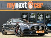 USED 2019 19 MERCEDES-BENZ AMG GT 4.0 V8 BiTurbo GPF S (Premium) Coupe 2dr Petrol SpdS DCT Euro 6 (s/s) (522 ps) It looks fabulous in Magnetite Black with Black leather. It has a huge list of features including 19'' / 20'' AMG Multi-Spoke Alloys, Burmester Sound, AMG Performance Exhaust, COMAND Navigation, DAB, Heated Front Seats, Glass Sun Roof, Reversing Camera with Parktronic, Adaptive Cruise Control Pro (DISTRONIC PRO), Blind Spot Assist, Seat Memory Package, Mirror Package, Keyless Go, Blind Spot Assist, LED Headlights with Intelligent High Beam and AMG Exterior Night Package.  ]19'' / 20'' AMG Mult
