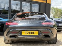 USED 2019 19 MERCEDES-BENZ AMG GT 4.0 V8 BiTurbo GPF S (Premium) Coupe 2dr Petrol SpdS DCT Euro 6 (s/s) (522 ps) It looks fabulous in Magnetite Black with Black leather. It has a huge list of features including 19'' / 20'' AMG Multi-Spoke Alloys, Burmester Sound, AMG Performance Exhaust, COMAND Navigation, DAB, Heated Front Seats, Glass Sun Roof, Reversing Camera with Parktronic, Adaptive Cruise Control Pro (DISTRONIC PRO), Blind Spot Assist, Seat Memory Package, Mirror Package, Keyless Go, Blind Spot Assist, LED Headlights with Intelligent High Beam and AMG Exterior Night Package.  ]19'' / 20'' AMG Mult
