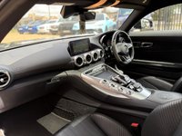 USED 2019 19 MERCEDES-BENZ AMG GT 4.0 V8 BiTurbo GPF S (Premium) Coupe 2dr Petrol SpdS DCT Euro 6 (s/s) (522 ps) It looks fabulous in Magnetite Black with Black leather. It has a huge list of features including 19'' / 20'' AMG Multi-Spoke Alloys, Burmester Sound, AMG Performance Exhaust, COMAND Navigation, DAB, Heated Front Seats, Glass Sun Roof, Reversing Camera with Parktronic, Adaptive Cruise Control Pro (DISTRONIC PRO), Blind Spot Assist, Seat Memory Package, Mirror Package, Keyless Go, Blind Spot Assist, LED Headlights with Intelligent High Beam and AMG Exterior Night Package.  ]19'' / 20'' AMG Mult
