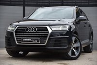 USED 2016 16 AUDI Q7 3.0 TDI V6 S line SUV 5dr Diesel Tiptronic quattro Euro 6 (s/s) (272 ps) 1 Former Keeper | Full Service History | Virtual Cockpit | 2 Keys | BLACK | ULEZ Free | Satellite Navigation | Quattro 4 WD | 7 Seater | Part Leather Upholstery | Heated Seats | MOT Valid (20/07/2026)