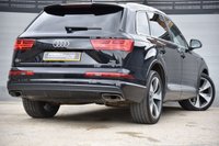 USED 2016 16 AUDI Q7 3.0 TDI V6 S line SUV 5dr Diesel Tiptronic quattro Euro 6 (s/s) (272 ps) 1 Former Keeper | Full Service History | Virtual Cockpit | 2 Keys | BLACK | ULEZ Free | Satellite Navigation | Quattro 4 WD | 7 Seater | Part Leather Upholstery | Heated Seats | MOT Valid (20/07/2026)