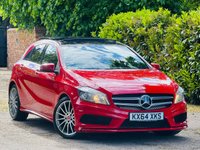 USED 2014 64 MERCEDES-BENZ A-CLASS 2.1 A220 CDI AMG Sport Hatchback 5dr Diesel 7G-DCT Euro 6 (s/s) (170 ps) LEATHER+SAT NAV+PANROOF+ULEZ