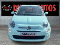 USED 2016 16 FIAT 500 1.2 Pop Hatchback 3dr Petrol Dualogic Euro 6 (s/s) (69 bhp) AIR CONDITIONING+ USB+ BLUETOOTH+ TEMPORARY SPARE WHEEL+
